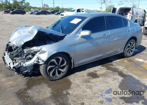 2017 Honda Accord Ex-L V6 from USA, damaged, VIN 1HGCR3F81HA037678